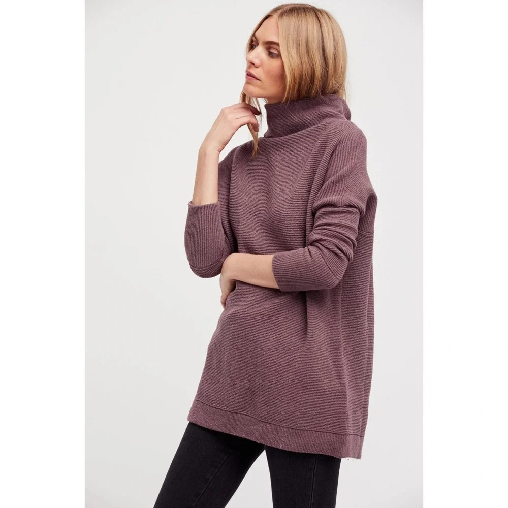 Free People Ottoman Slouchy Tunic Nutmeg M - Picture 11 of 15